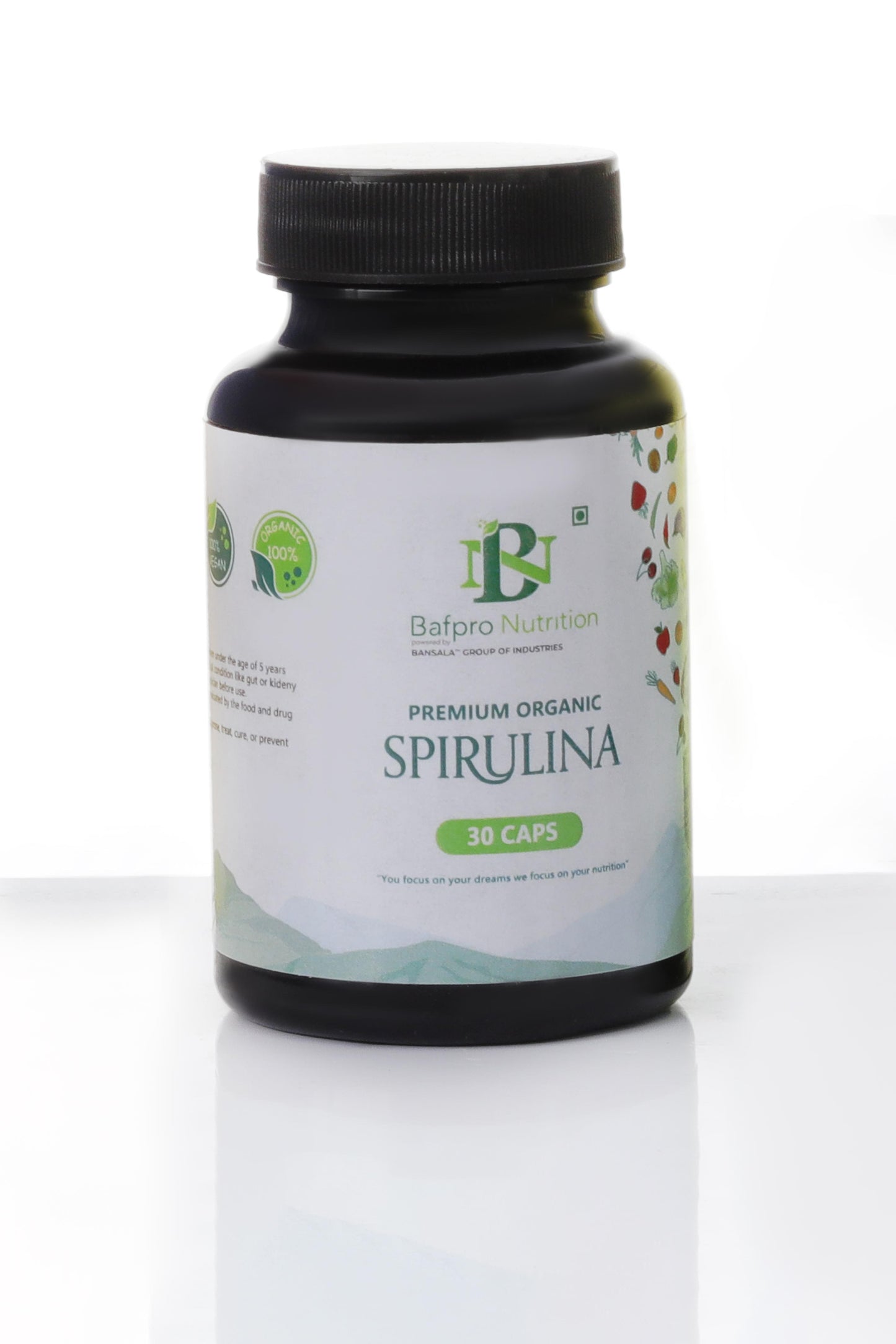 SPIRULINA 30 CAPSULES | Boost Your Health with 100% Pure Spirulina Supplement