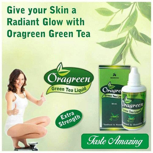 Oragreen Green Tea Liquid - 50ml | High Antioxidant Detoxifier